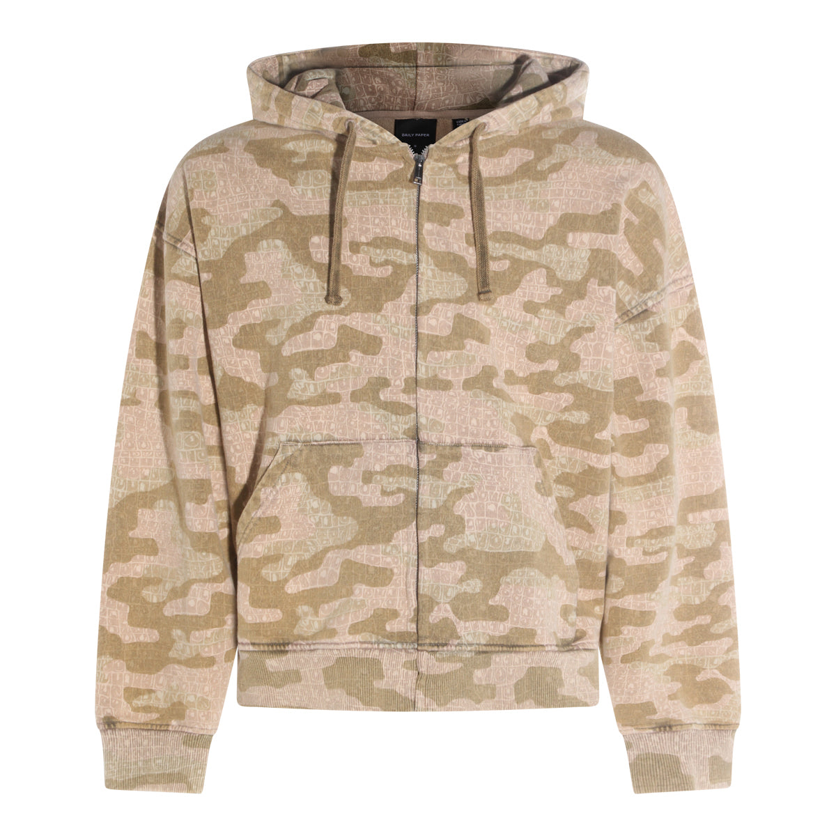 LIGHT BROWN COTTON SWEATSHIRT