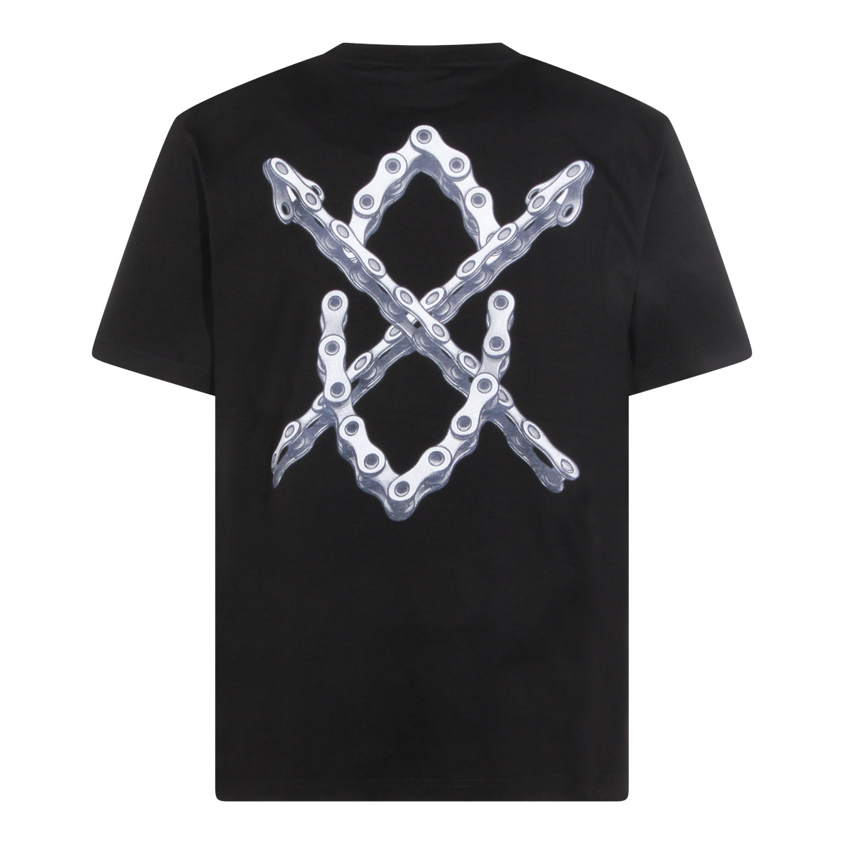 BLACK COTTON LOGO T-SHIRT