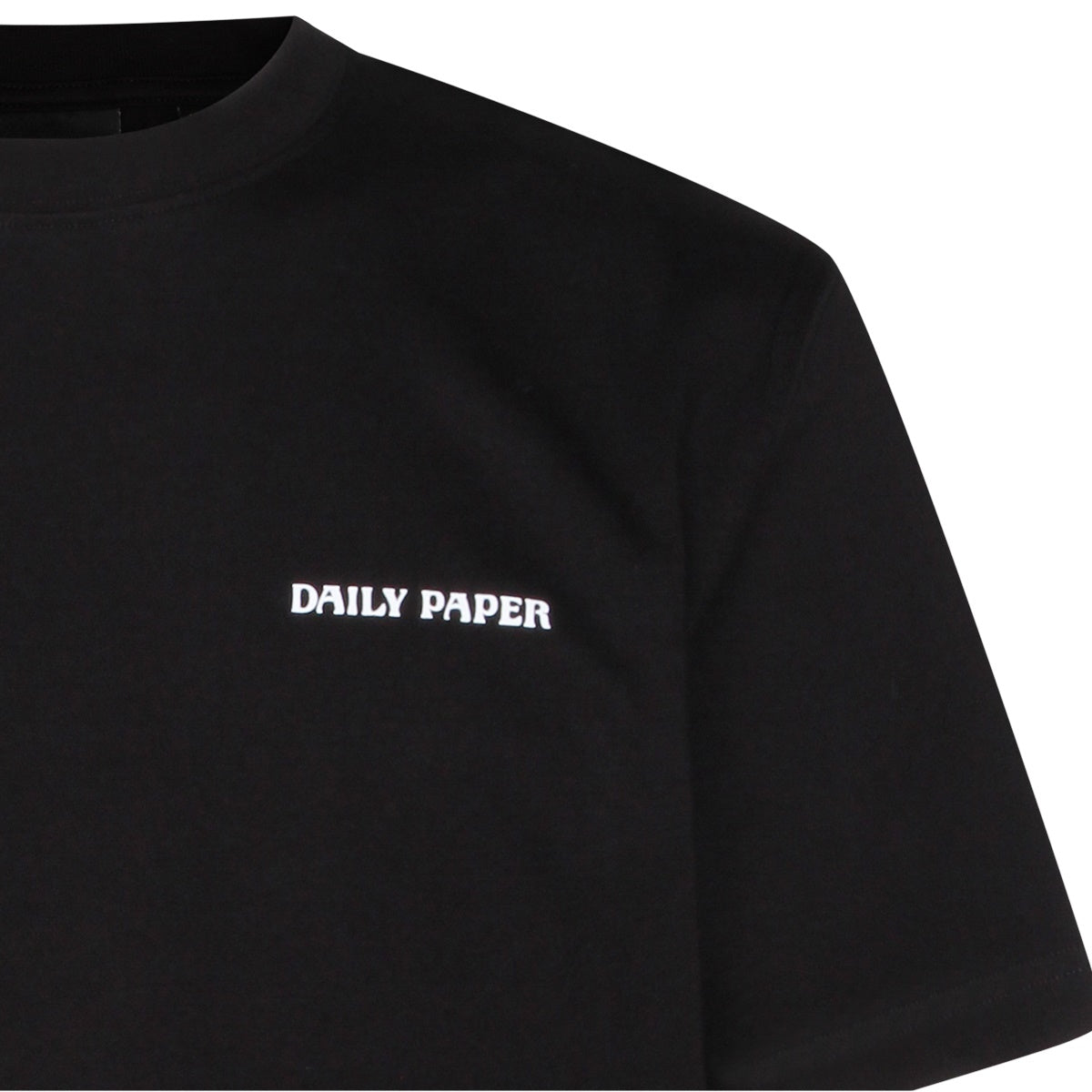 BLACK COTTON LOGO T-SHIRT
