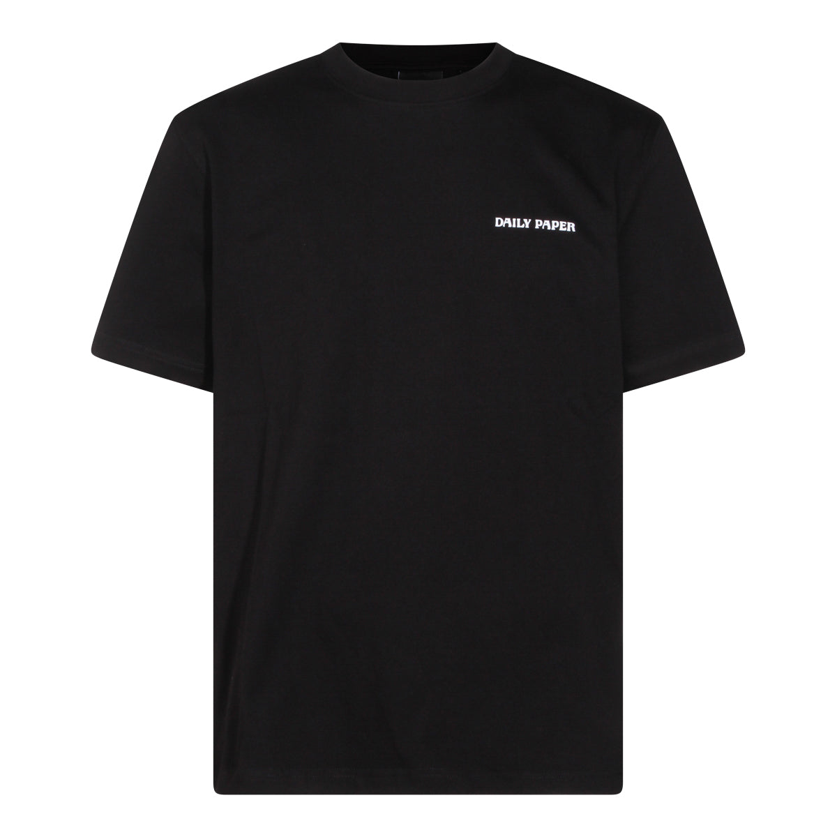 BLACK COTTON LOGO T-SHIRT