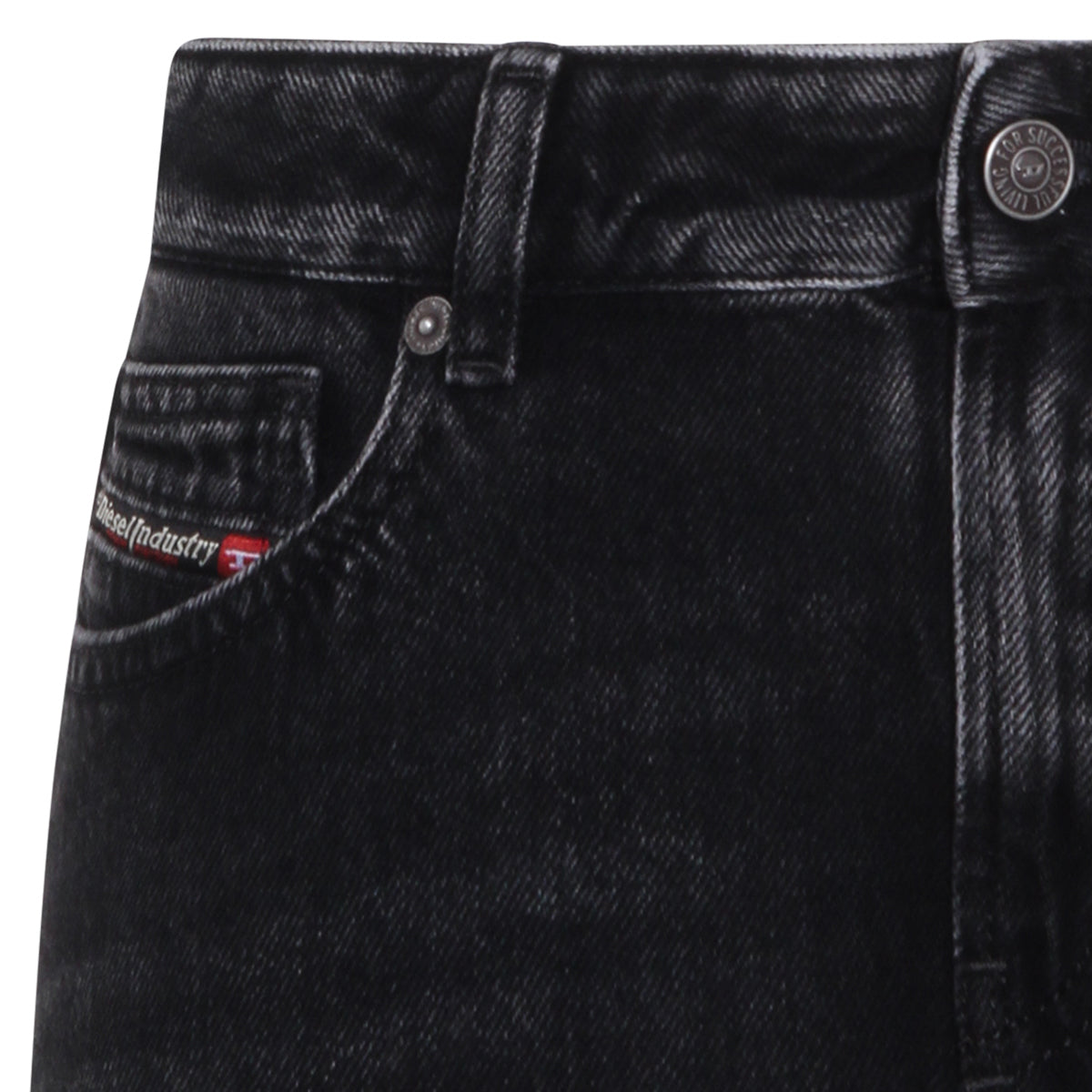 BLACK DENIM SKIRT
