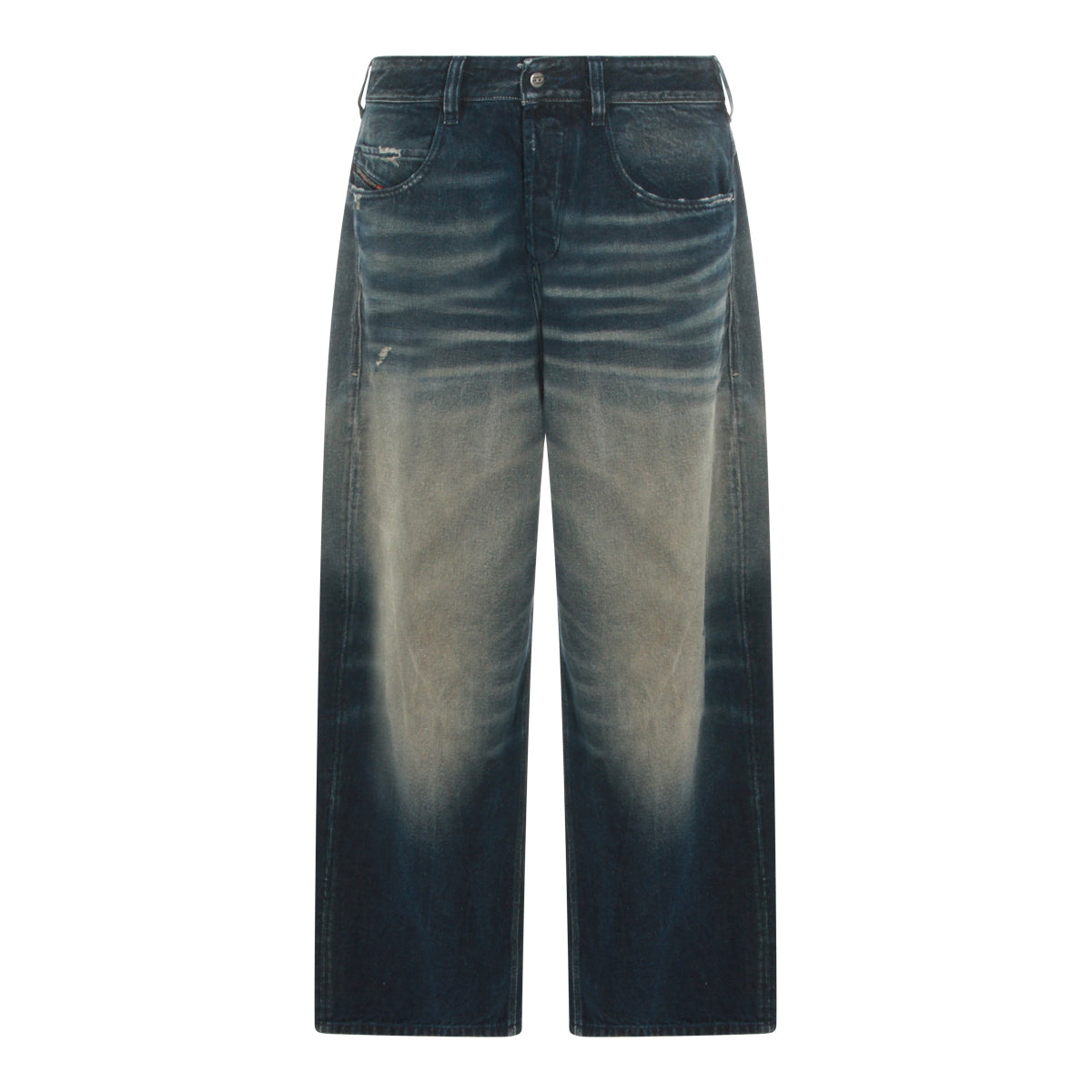 MID BLUE COTTON JEANS
