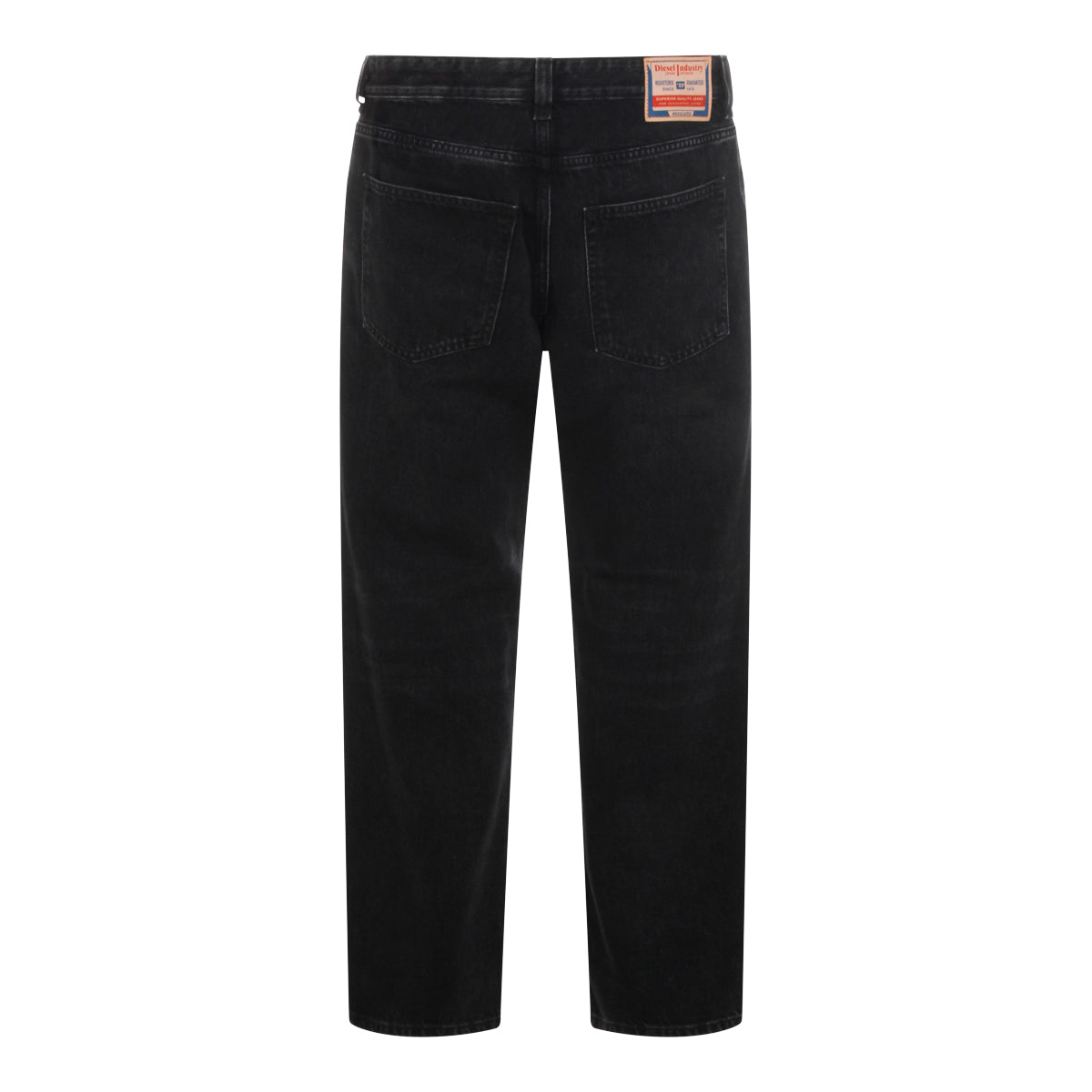 BLACK DENIM REGULAR JEANS