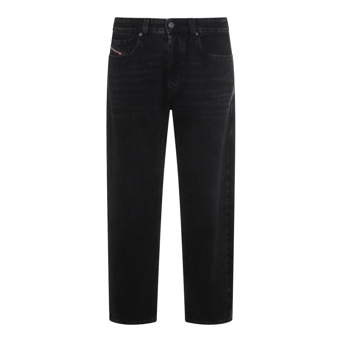 BLACK DENIM REGULAR JEANS