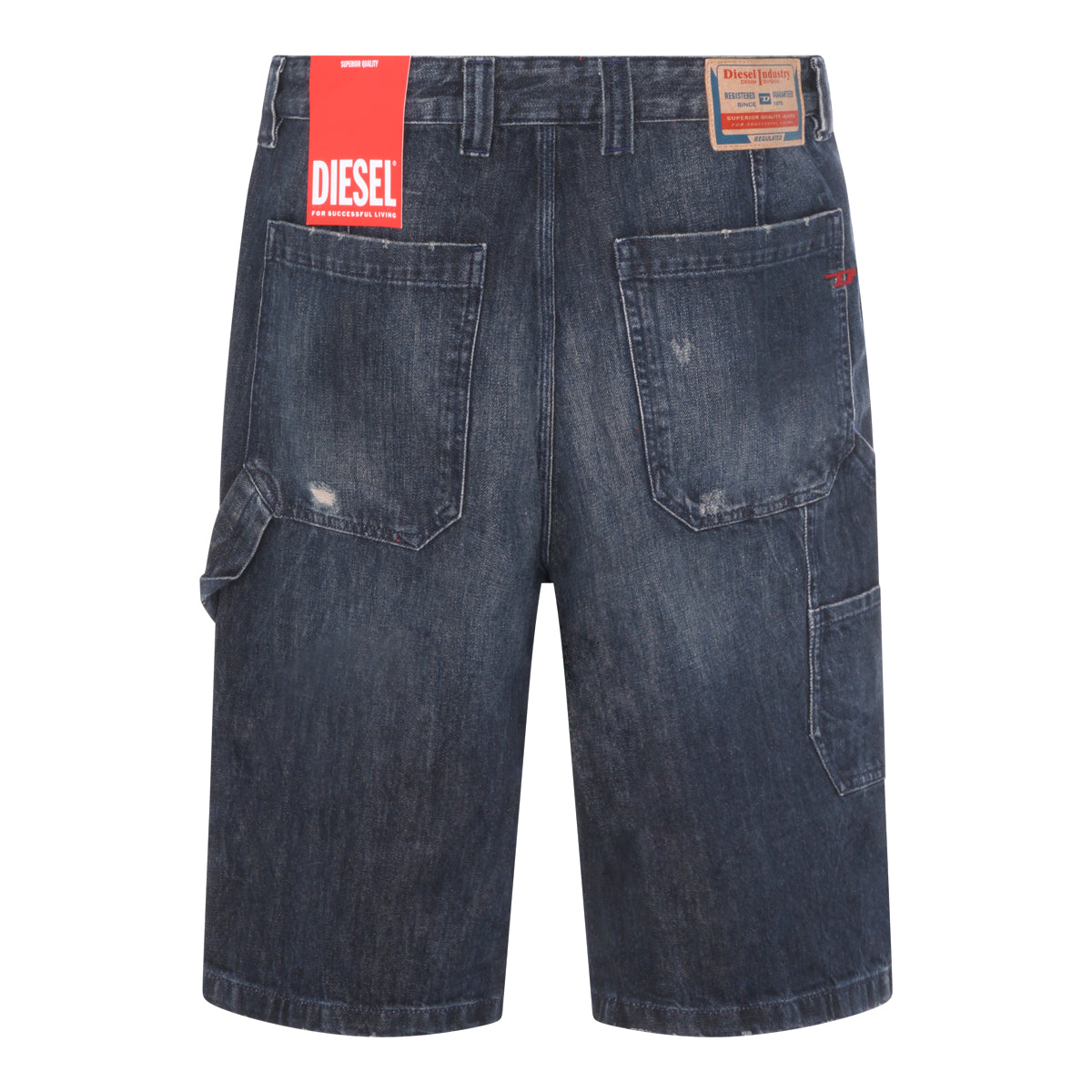 DARK BLUE COTTON SHORTS