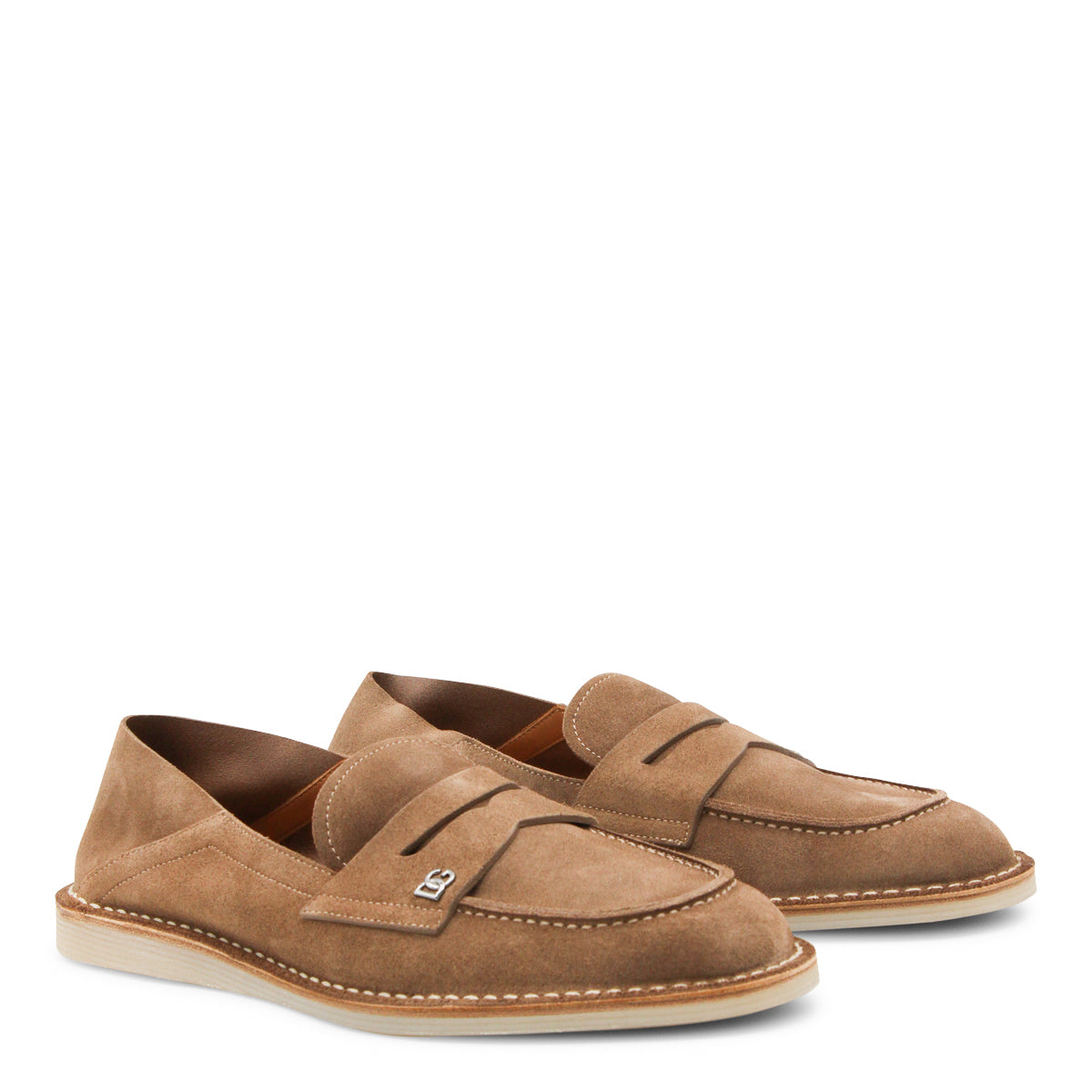 BROWN LEATHER LOAFERS
