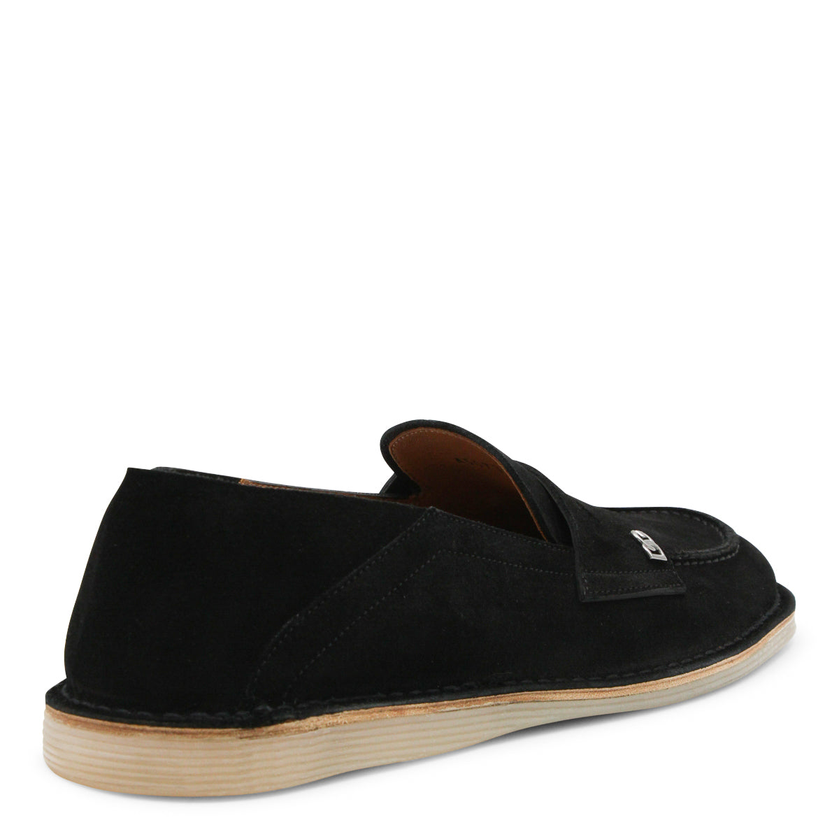 BLACK LEATHER LOAFERS