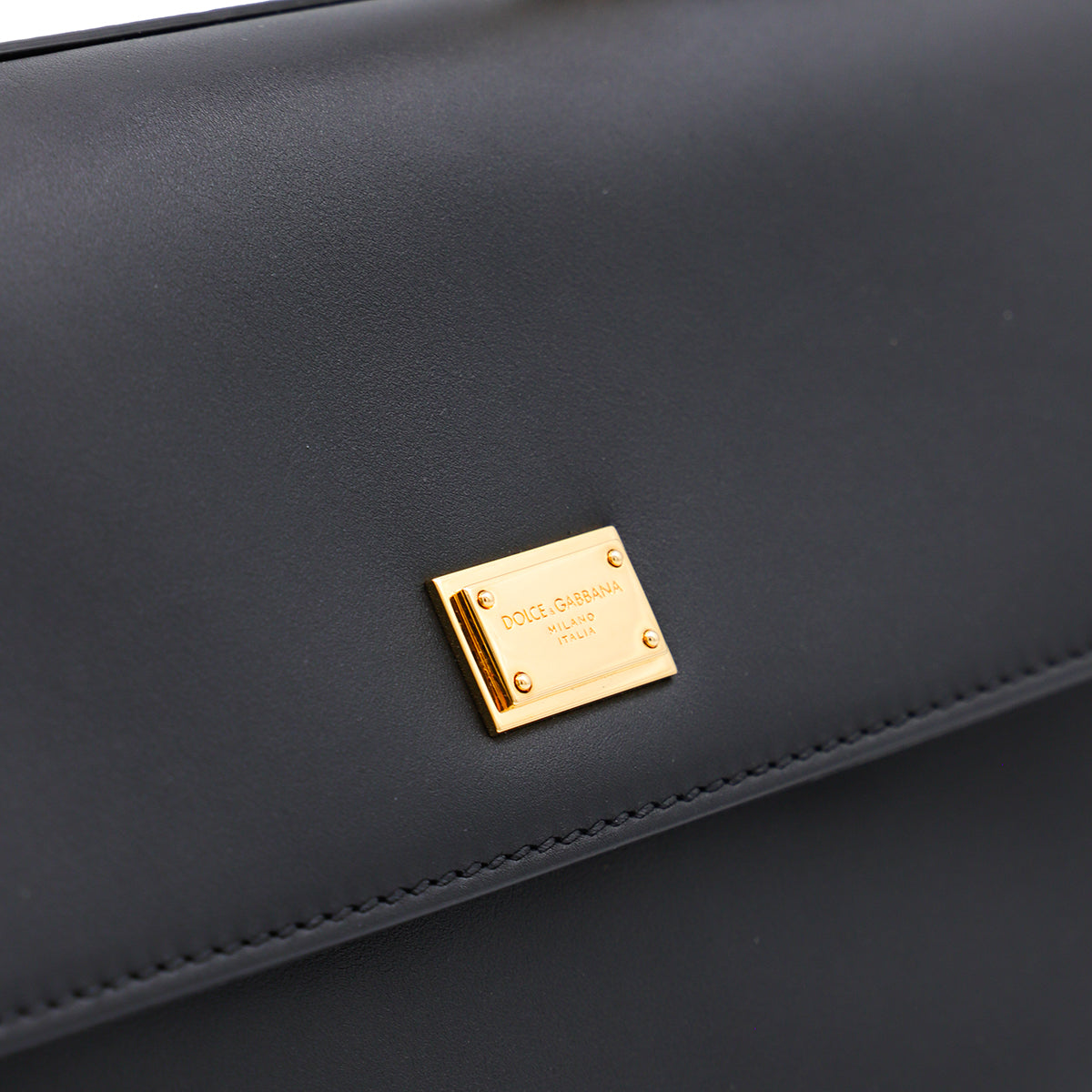 BLACK LEATHER MY SICILY TOP HANDLE BAG