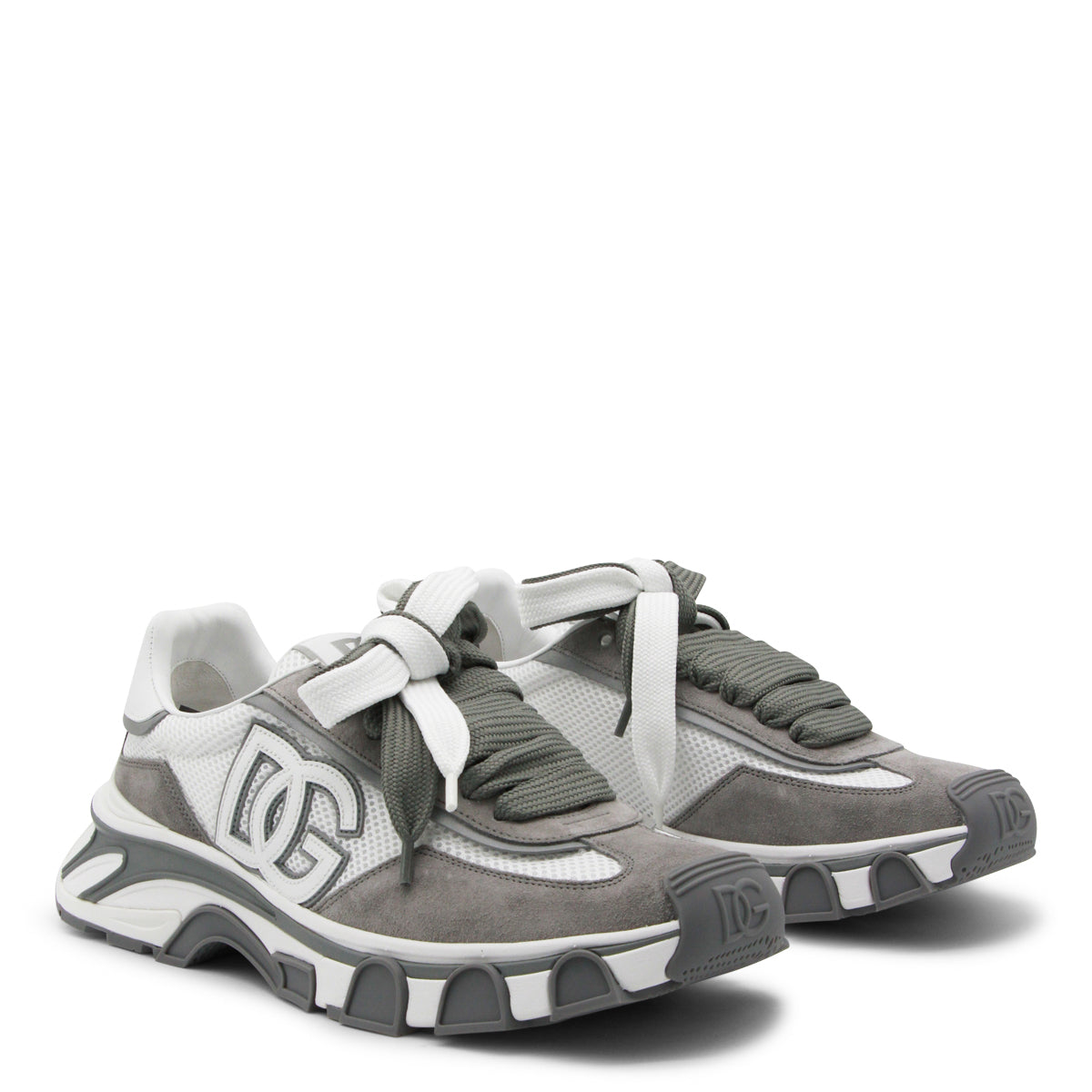 WHITE AND GREY SNEAKERS