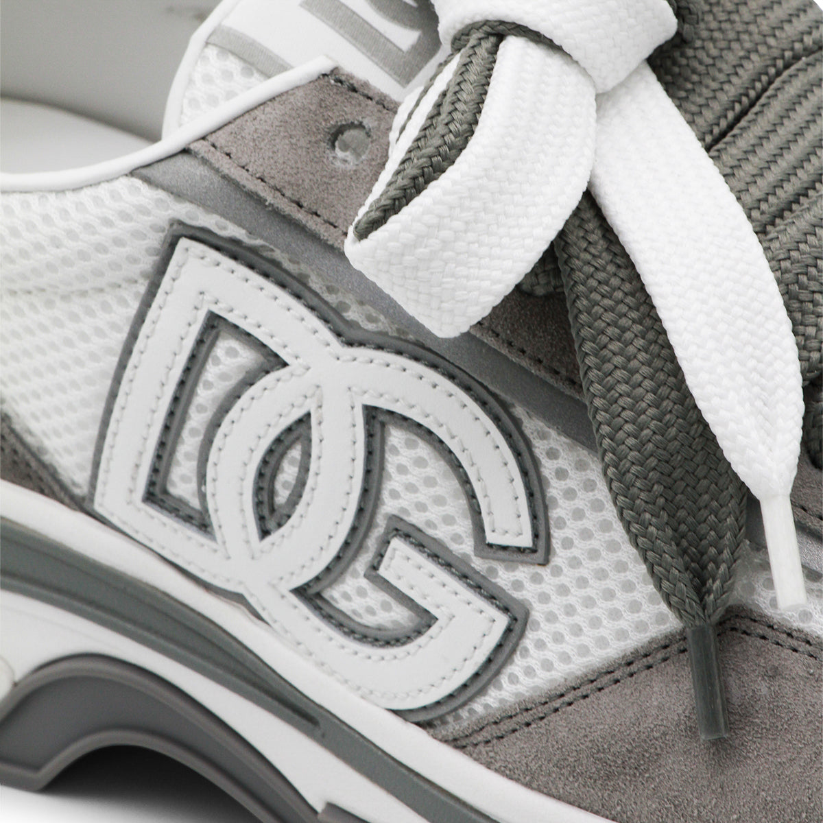 WHITE AND GREY SNEAKERS