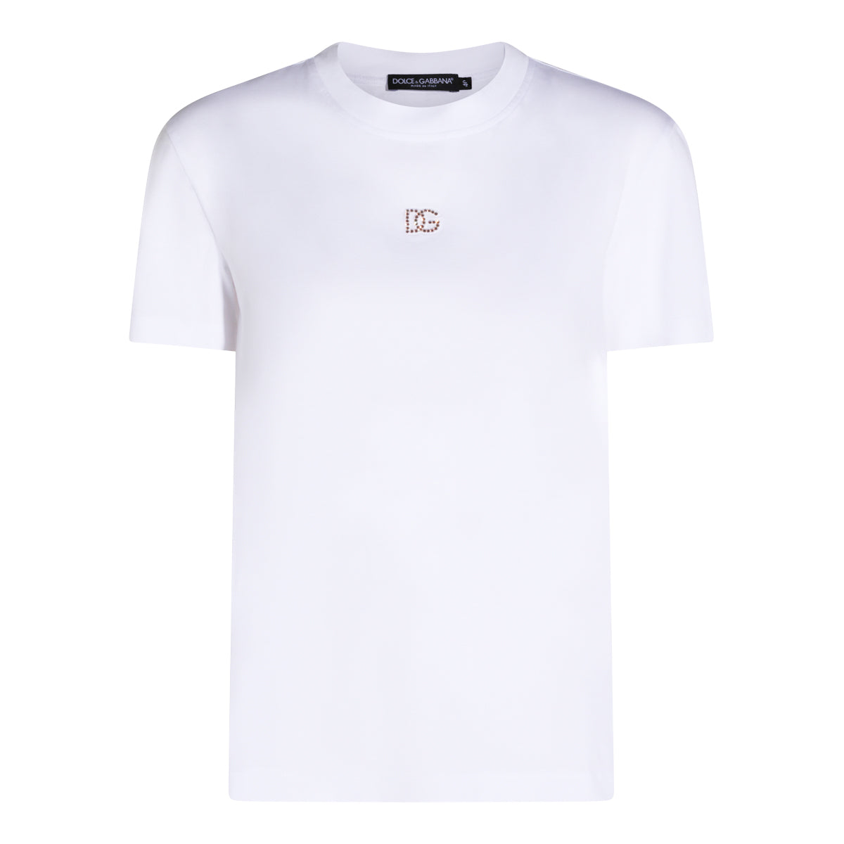 WHITE COTTON T-SHIRT