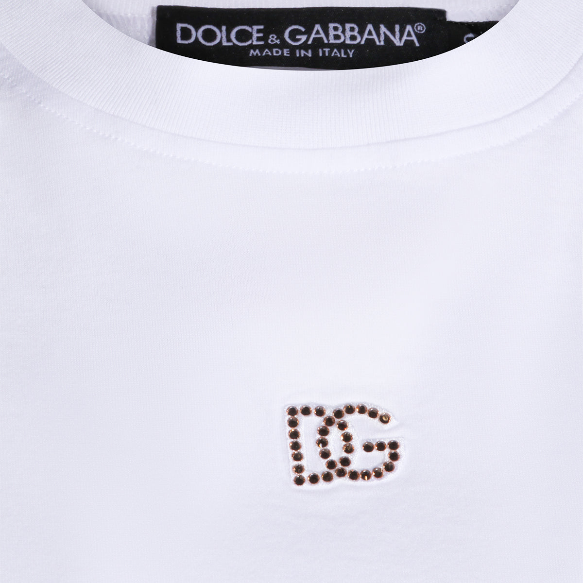 WHITE COTTON T-SHIRT