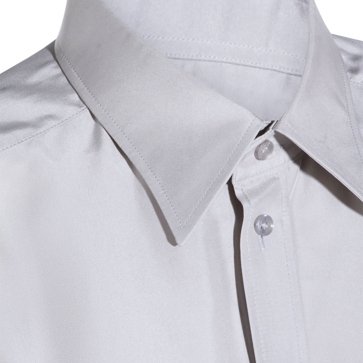 WHITE SILK SHIRT