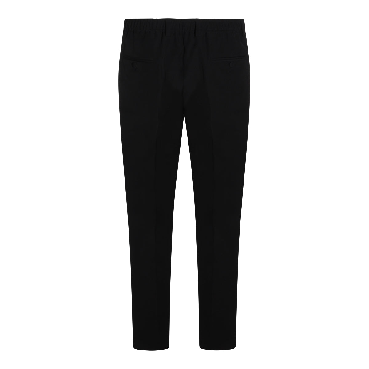 BLACK VIRGIN WOOL PANT