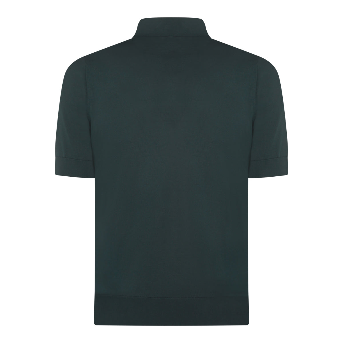 GREEN SILK POLO SHIRT