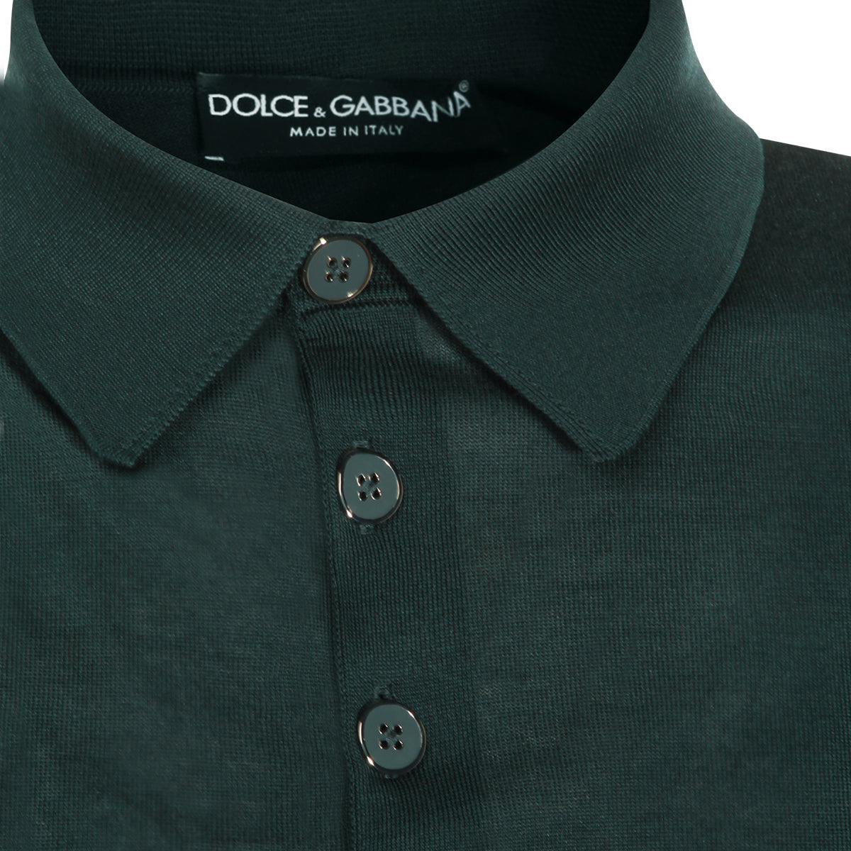 GREEN SILK POLO SHIRT