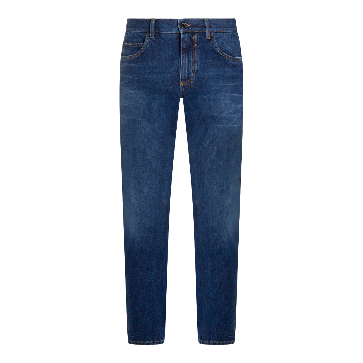 DARK BLUE COTTON JEANS