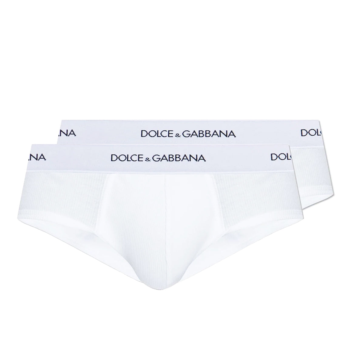 WHITE COTTON TWO-PACK BOXERS