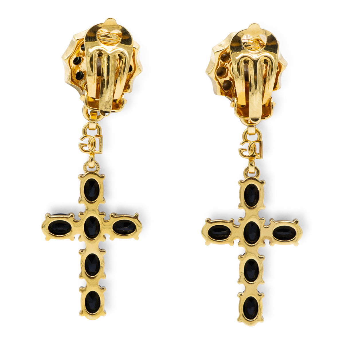 BLACK AND GOLD EARRINGS