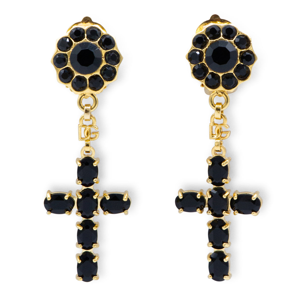 BLACK AND GOLD EARRINGS