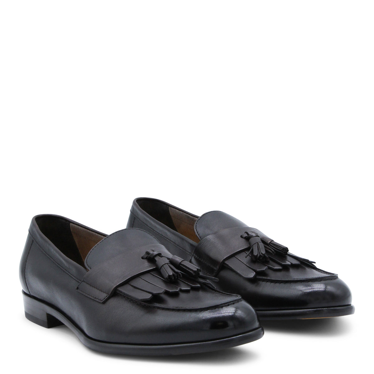 DARK BROWN LEATHER LOAFERS