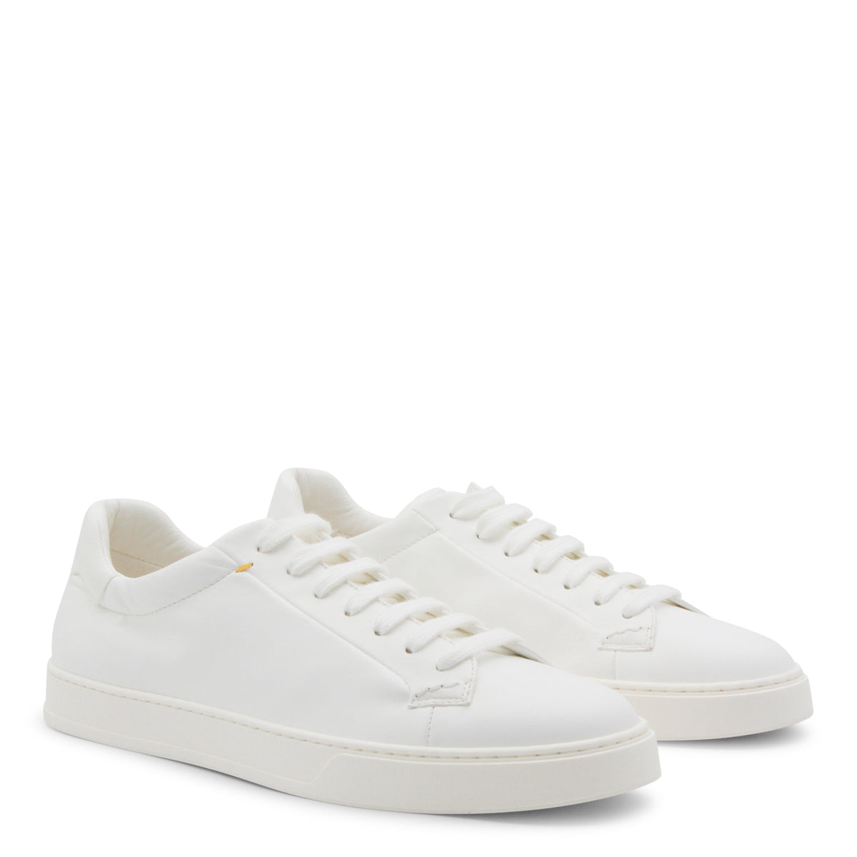 WHITE LEATHER SNEAKERS