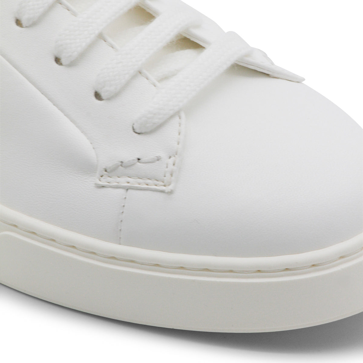 WHITE LEATHER SNEAKERS