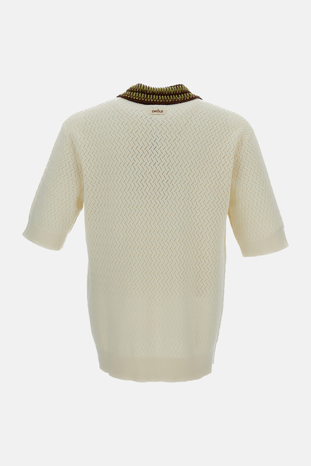 AJOURÉ D MIROIR KNIT POLO SHIRT