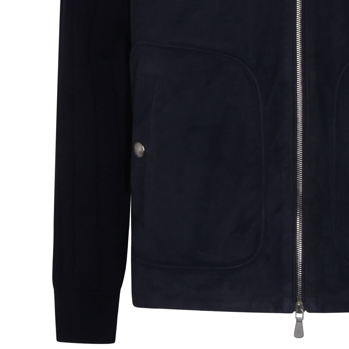 BLUE LEATHER JACKET