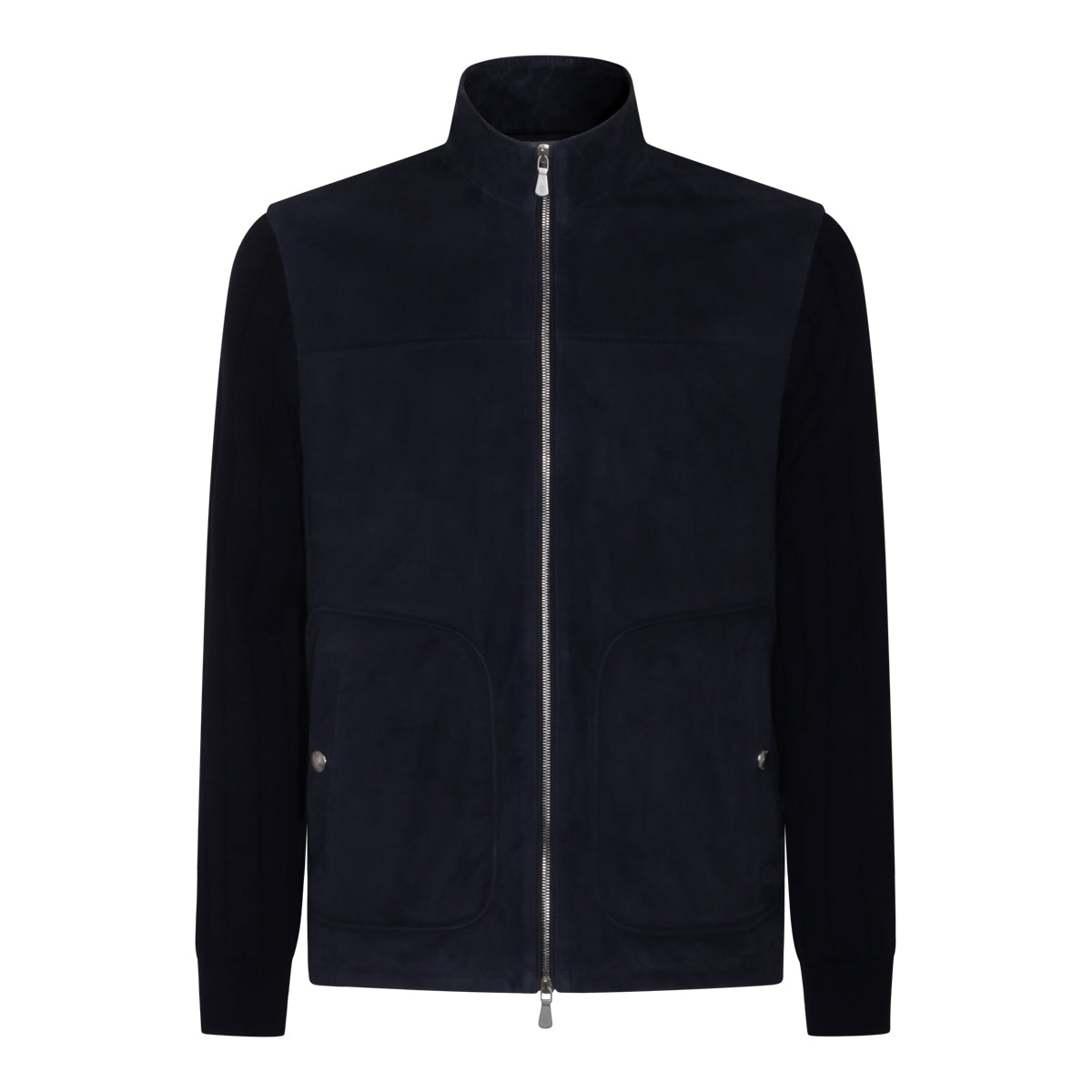 BLUE LEATHER JACKET