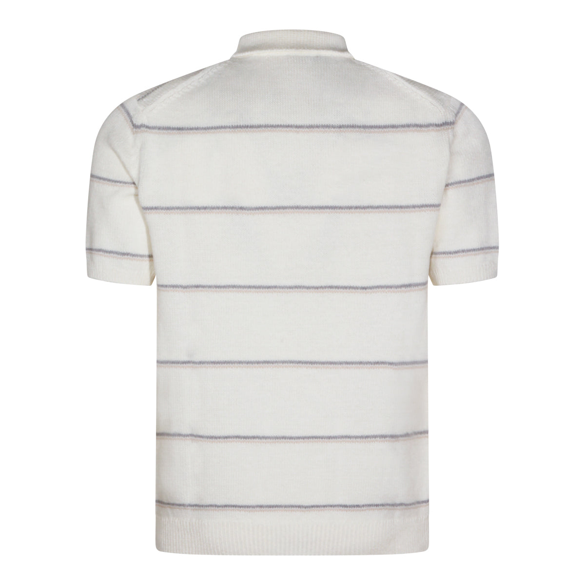 BEIGE AND SAND COTTON POLO SHIRT
