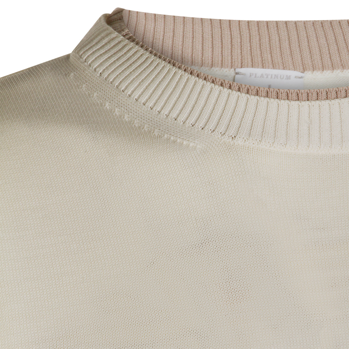 BEIGE COTTON T-SHIRT