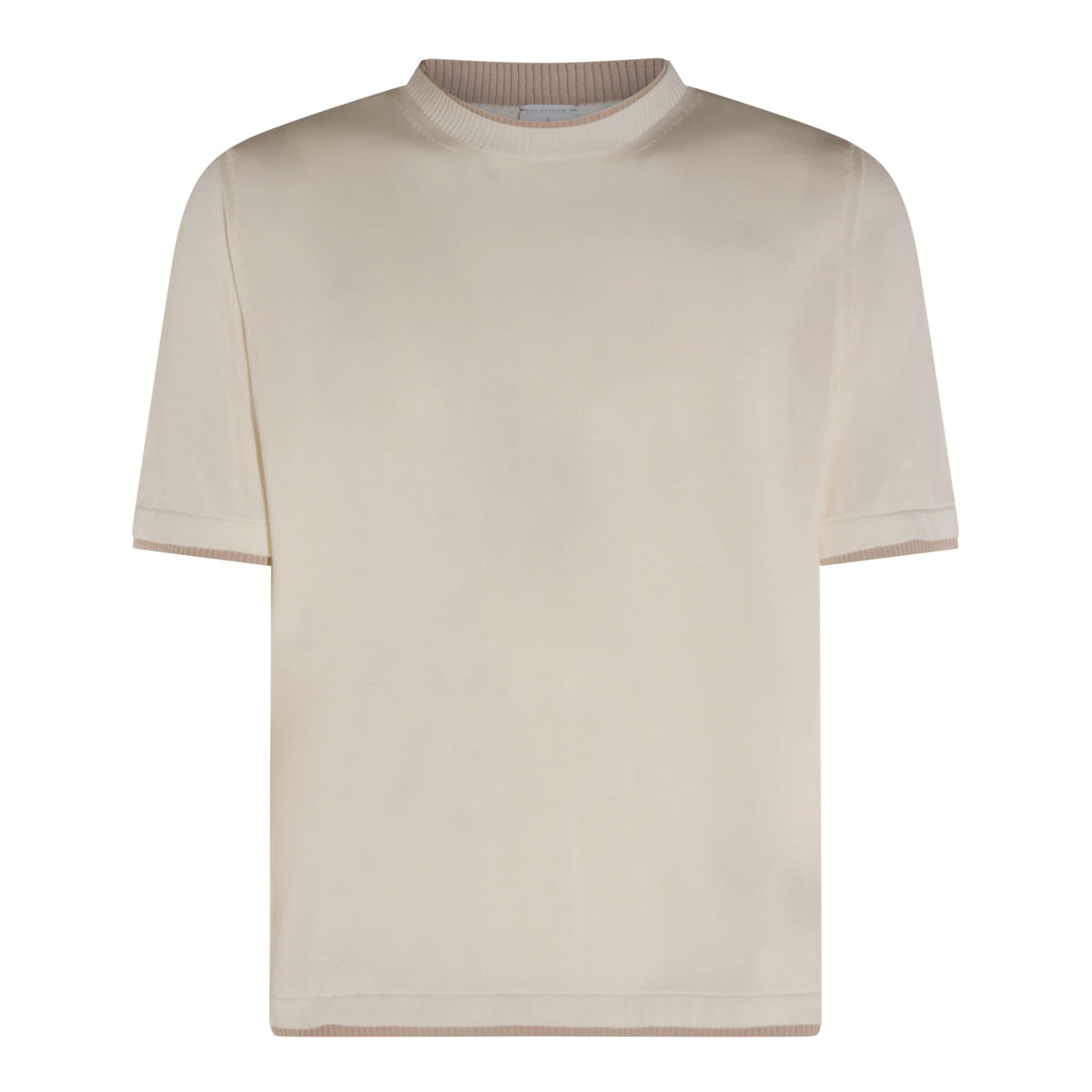 BEIGE COTTON T-SHIRT