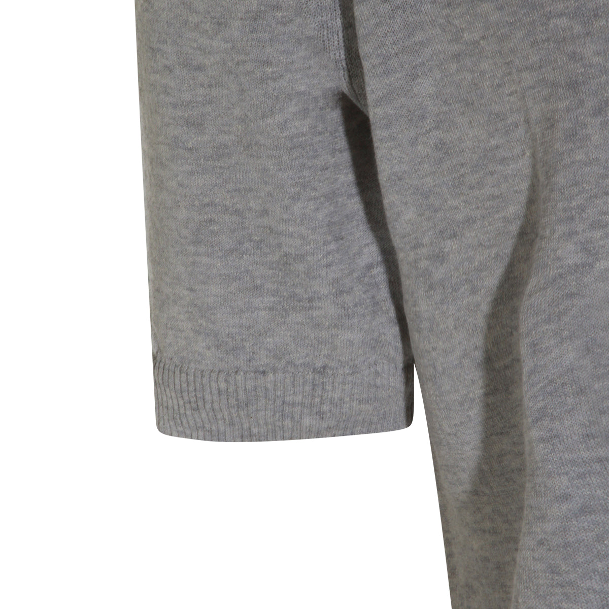 GREY LINEN AND COTTON POLO SHIRT