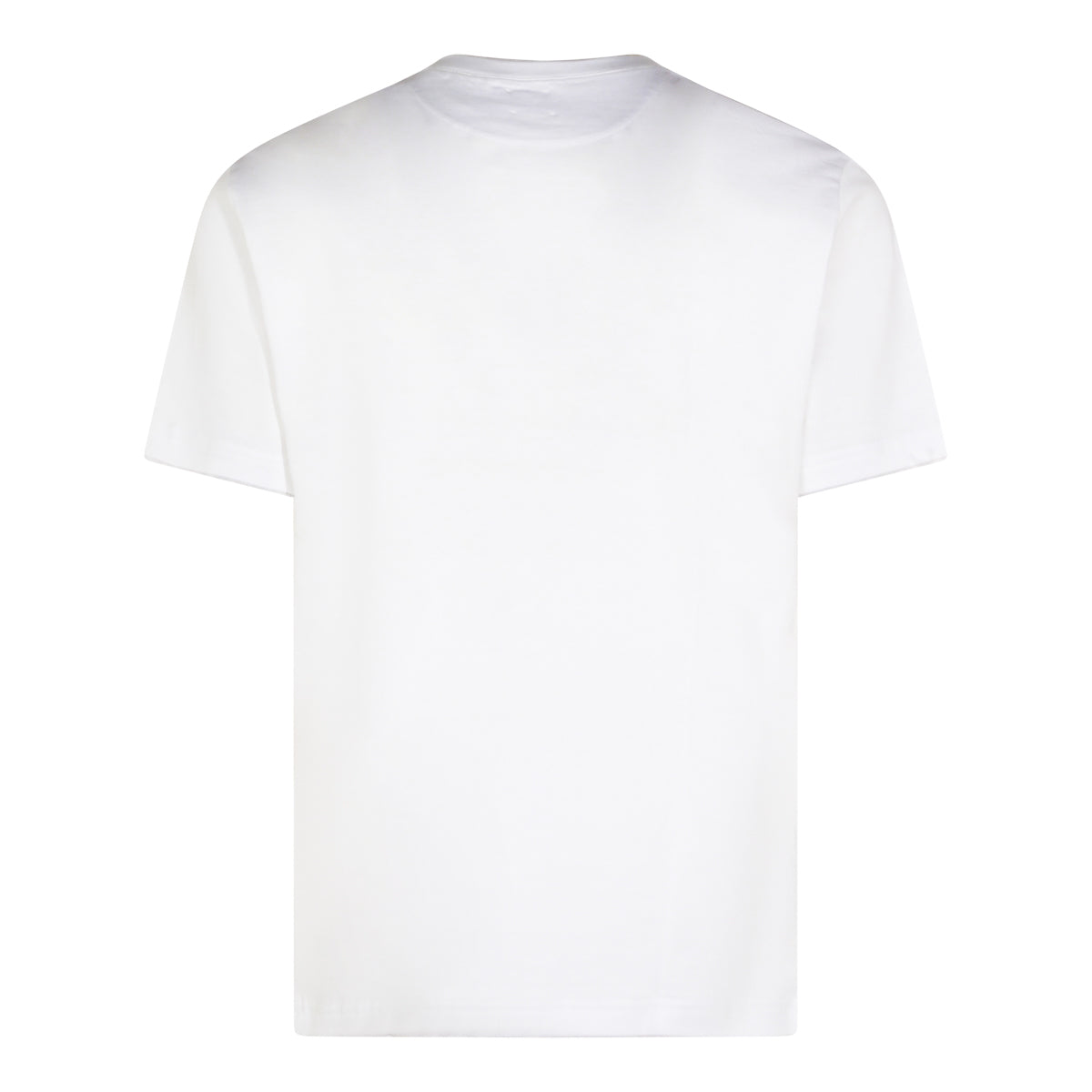 WHITE AND GREY COTTON T-SHIRT