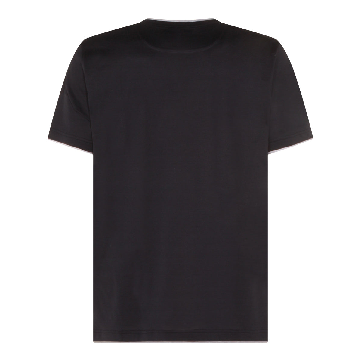 BLUE AND GREY COTTON T-SHIRT