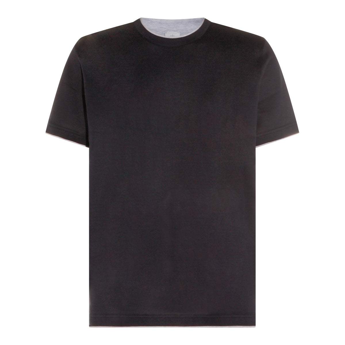 BLUE AND GREY COTTON T-SHIRT