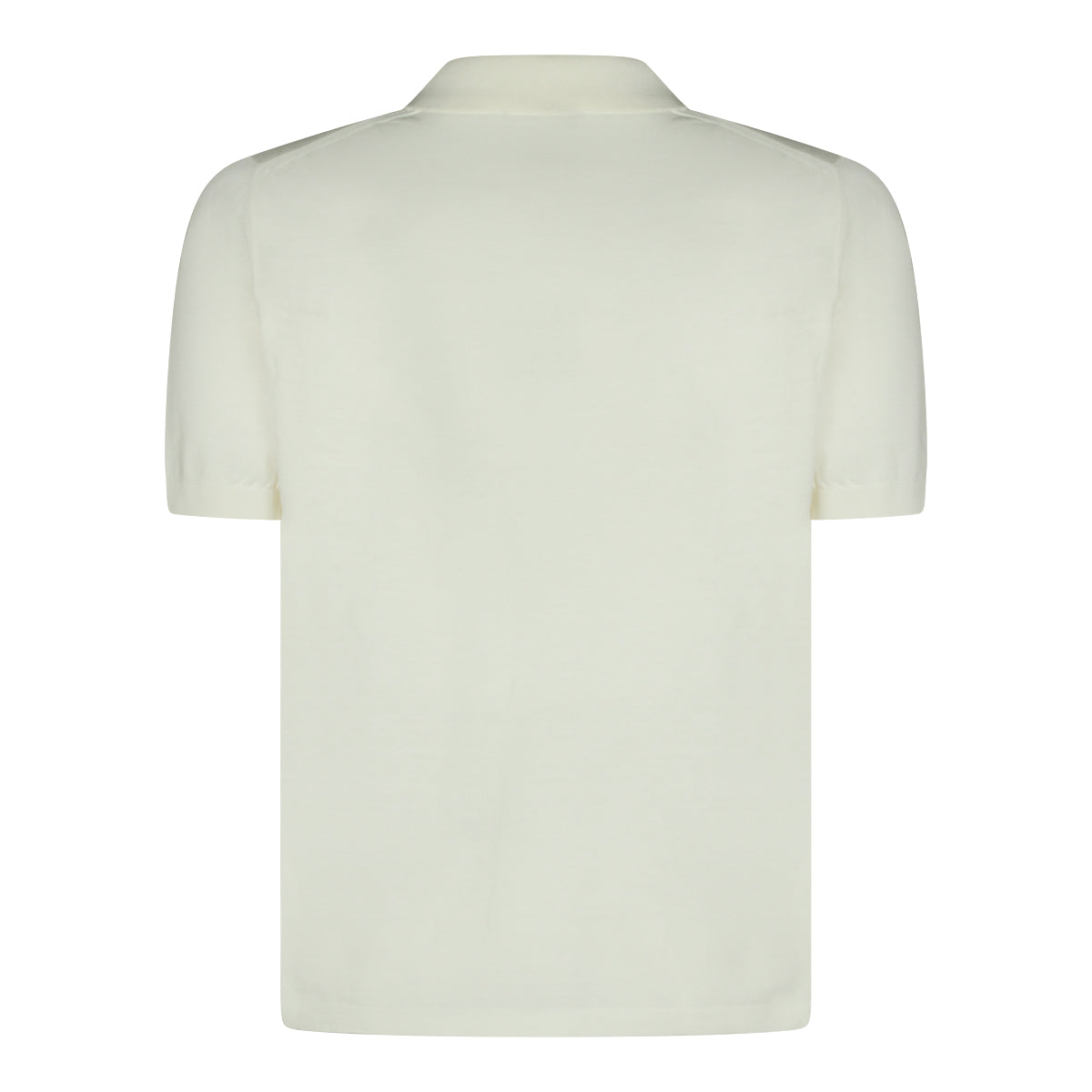 WHITE COTTON POLO SHIRT