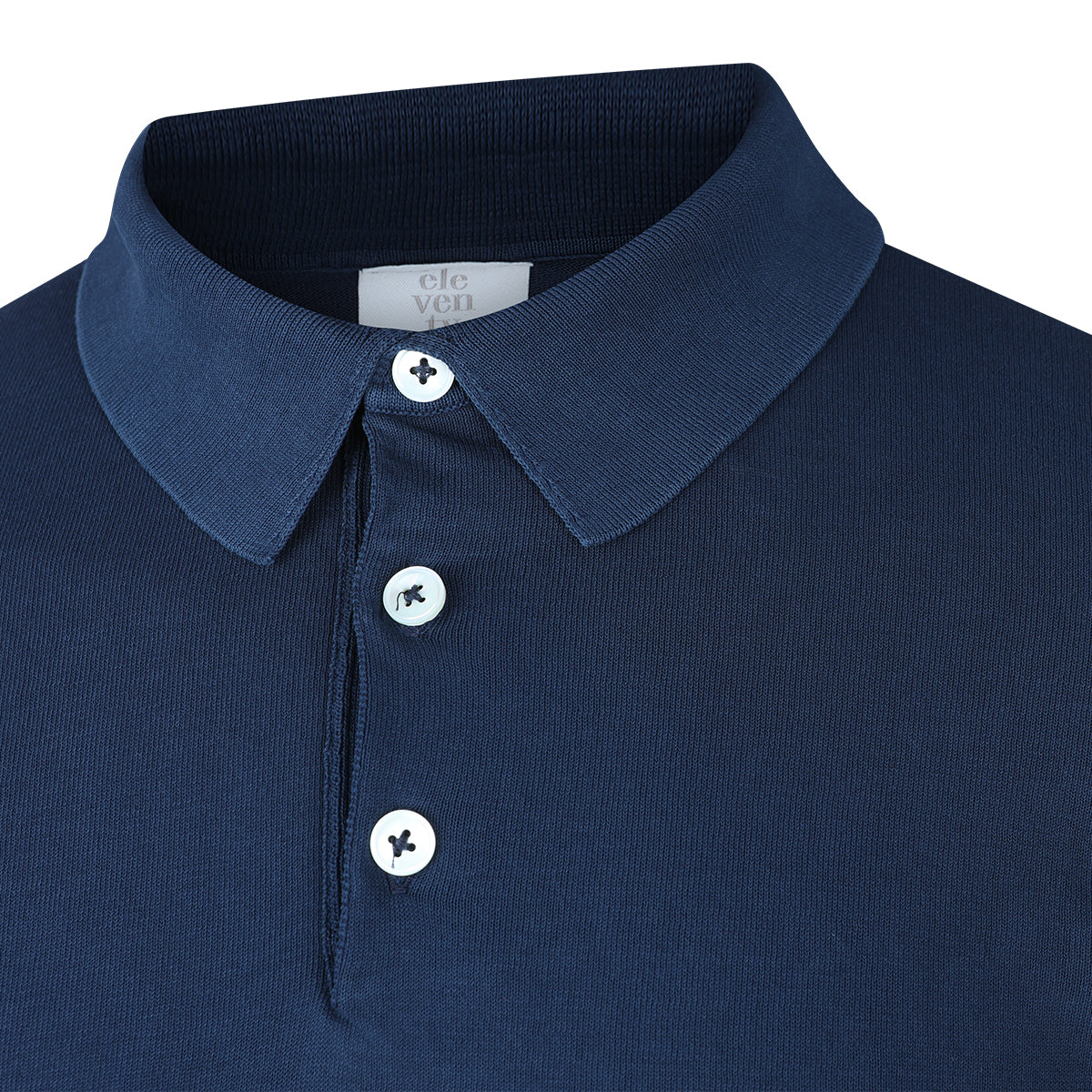 DARK BLUE COTTON POLO SHIRT