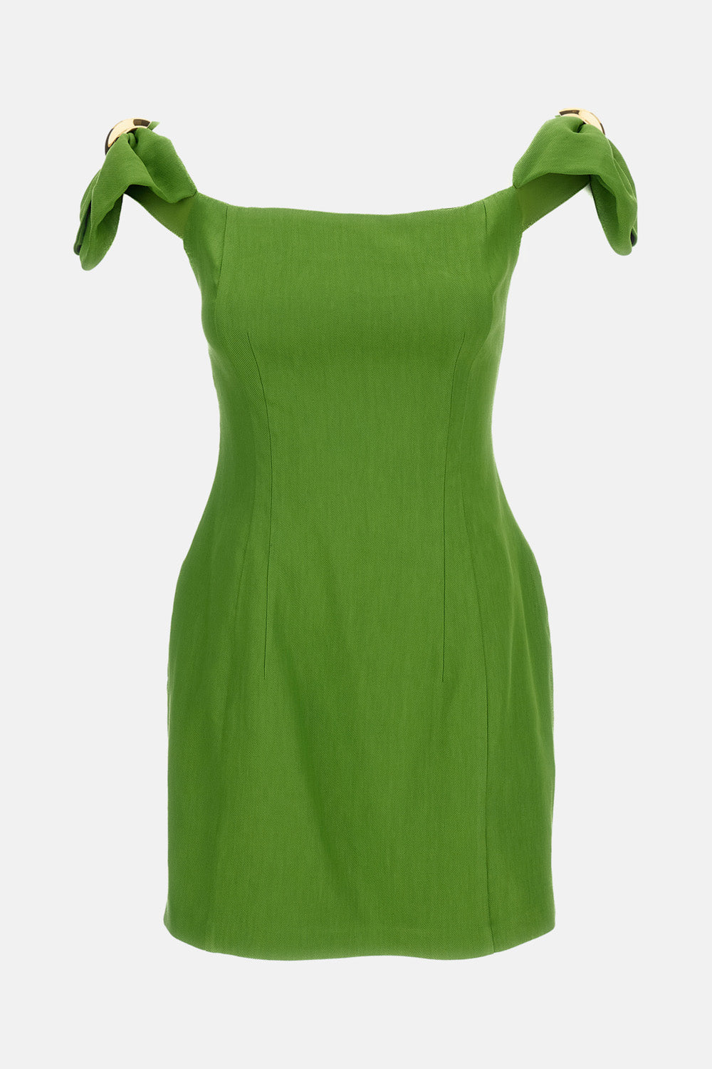 LINEN BLEND MINI DRESS
