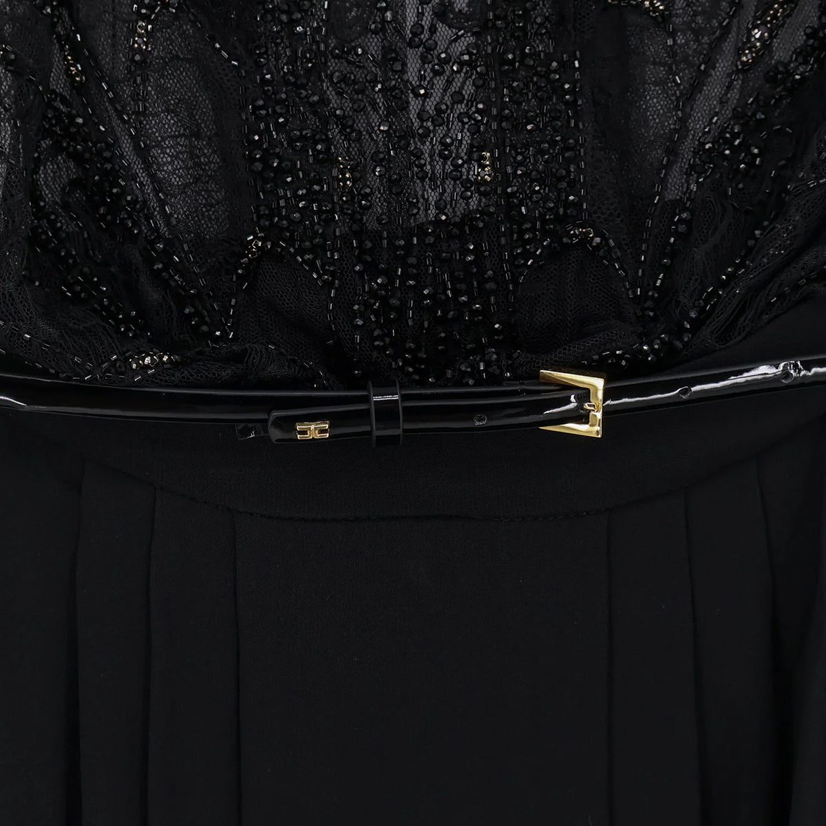 BLACK VISCOSE MAXI DRESS