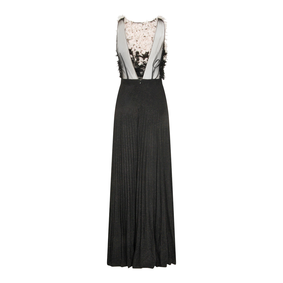BLACK AND WHITE MAXI DRESS