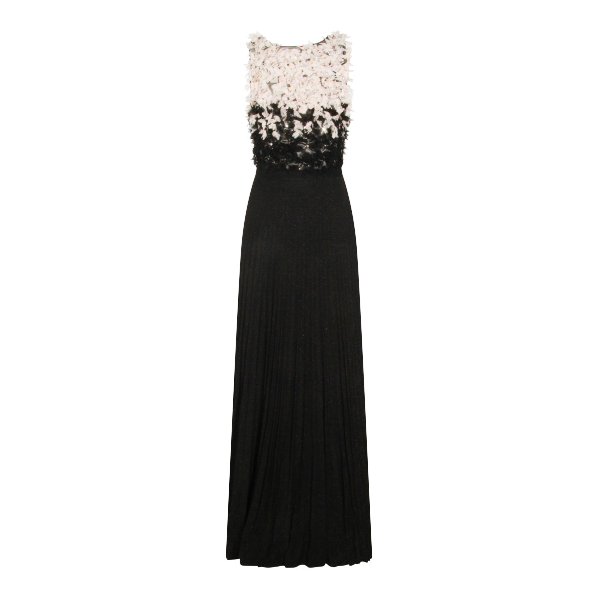 BLACK AND WHITE MAXI DRESS