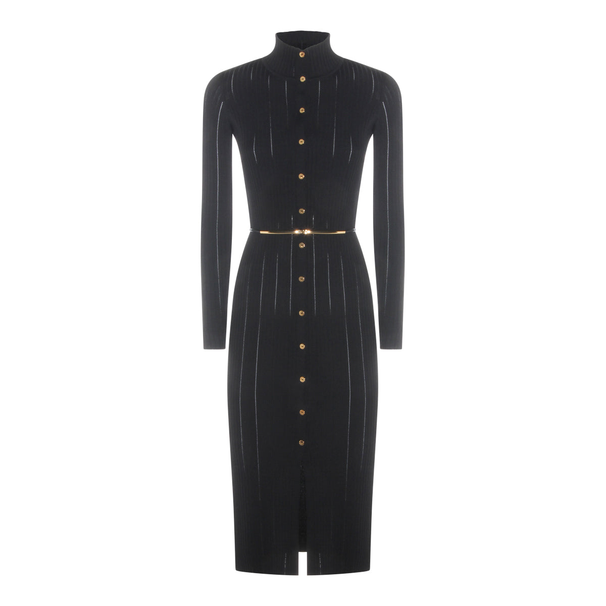 BLACK MIDI DRESS