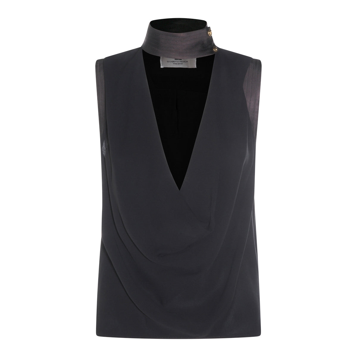BLACK VISCOSE SHIRT