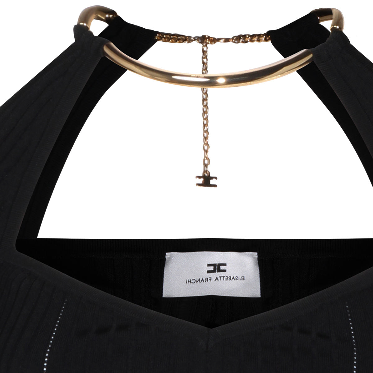 BLACK VISCOSE KNITWEAR