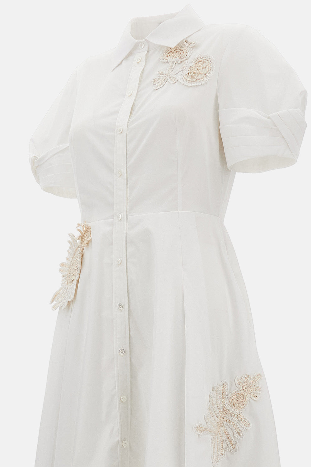 MIDI DRESS WITH APPLIQUÉS