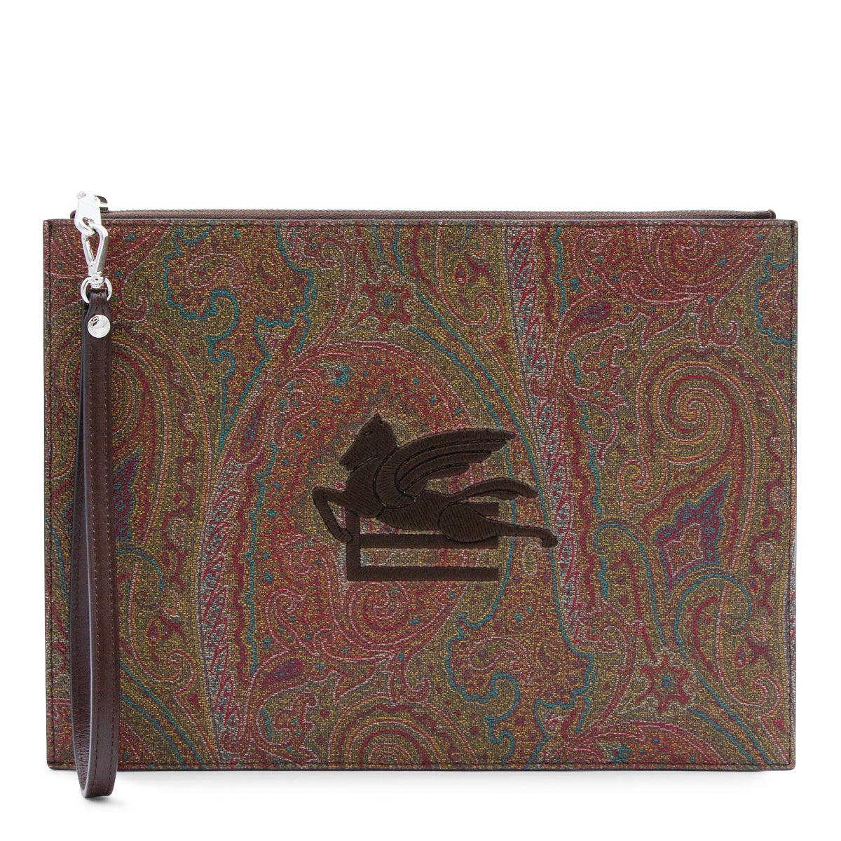 PAISLEY ZIPPED POUCHE