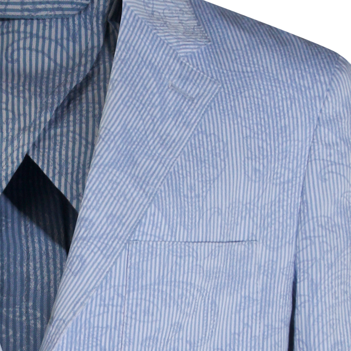 LIGHT BLUE COTTON BLAZER