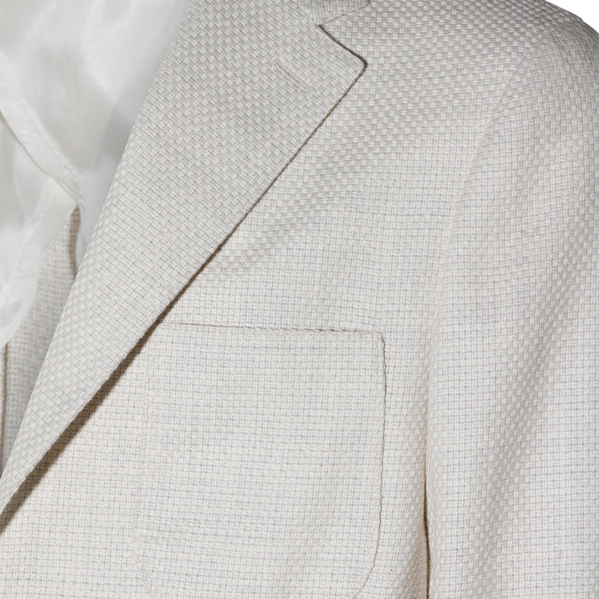 LIGHT BEIGE COTTON BLAZER